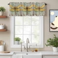 thumbnail image 2 of Modern Oil Painting Valance Curtain Retro Yellow Dragonfly Window Valances Rod Pocket Short Curtains Window Treatments for Kitchen Bedroom Bathroom Laundry 56" x 16", 2 of 9