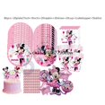 thumbnail image 4 of Decoraciones de fiesta de Minnie Mouse de Disney, vajilla rosa con tema de Minnie, juego de globos para Baby Shower, suministros de fiesta de cumpleaños para niños y niñas, 4 of 4