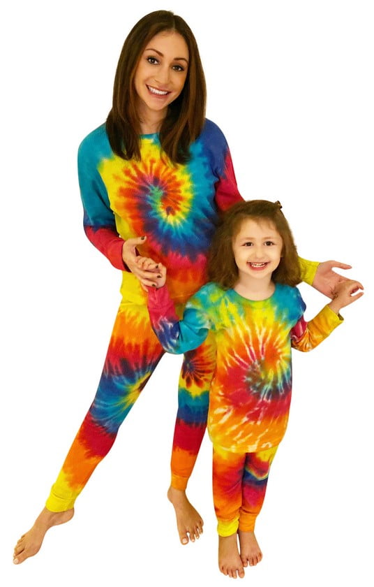 Tie dye thermal pajamas sale