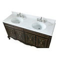 thumbnail image 6 of Benton Collection 60" Black Hand-Painted Floral Double Sink Bathroom Vanity, 6 of 6