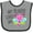 Heather and Black, variant on Inktastic My Auntie Loves Me- Cute Dragonfly Boys or Girls Baby Bib