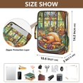 thumbnail image 3 of Haosy Accordion File Organizer Zipper Binder 500 Sheet 6-Tab Expanding File Folder Multi-Pocket 1.2 Inch 3 Ring Thanksgiving Food on Table, 3 of 7