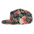thumbnail image 3 of Balery Baseball Cap Flat Bill Hats for Men Adjustable Size for Running Workouts and Outdoor Activities All Seasons Dad Hat(Rose Flowers ), 3 of 9