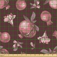 thumbnail image 2 of Ambesonne Vintage Fabric by the Yard Upholstery, Pomegranates Sketch Design, 2 Yards, Dried Rose and Pastel Pink, 2 of 5