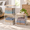 White-3, variant on White 3 Pack Stackable Closet Organizers With Wood Top Metal Wire Storage Cubes