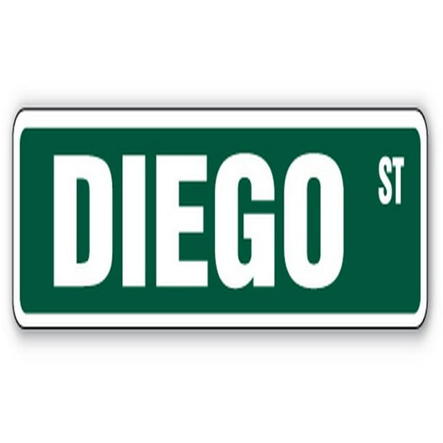 SignMission SS-DIEGO 18 Po Diego Rue Signe de la Chambre d'Enfant