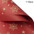 thumbnail image 1 of HEVIRGO 1 Bag Christmas Themed Wrapping Paper Thicken Decorative Visual Effect Kraft Gift Wrapping Paper for Home, 1 of 11