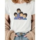 thumbnail image 1 of Summer Casual Short-Sleeve T-Shirt with a Cartoon Design of a Female Beetle Band Tee For Adult, Men, Women, Teen, Teenager, Adolescent, Youth, 1 of 6