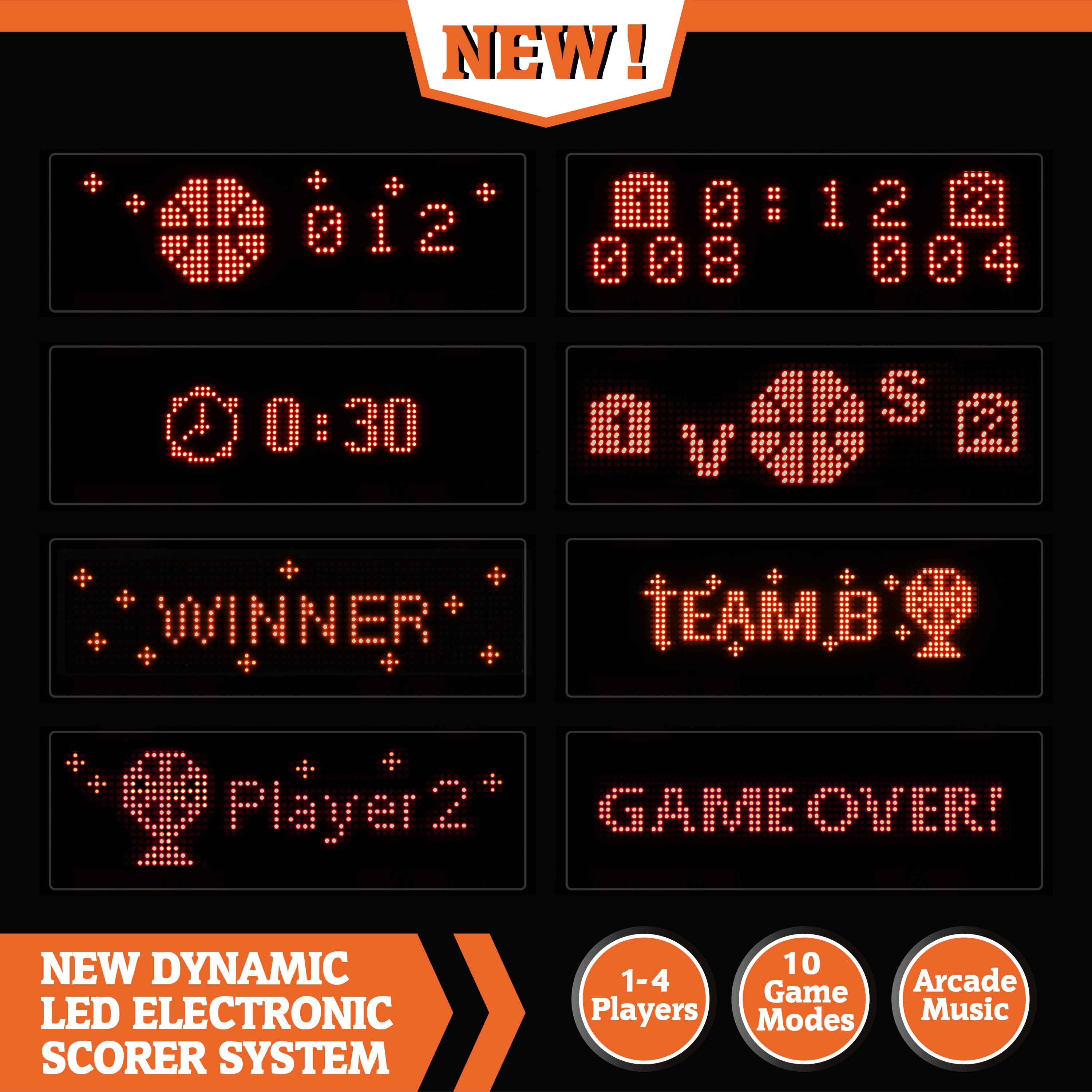 Xtra Long Shot Arcade Basketball Game Indoor, 92 in Tall Electronic Basketball Game by Hall of Games