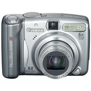 Angle View: Canon PowerShot A720 IS 8 Megapixel Compact Camera