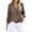 Khaki, variant on LYXSSBYX Womens Plus Size Tops Clearance Women's Tops Striped Printed Single Breasted Long Sleeve Shirt Blouse Tops