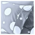 thumbnail image 3 of Ultra-Soft Microfiber Sheet Set - Double Brushed - Wrinkle and Stain Resistance - Fit 14 inches Deep Pocket - 4 Pieces Set (Twin, Grey Polka Dot), 3 of 6