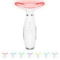 thumbnail image 1 of Masajeador Facial y de Cuello 7 en 1 con Tecnología Galvánica, Vibración y Calor, Herramienta de Cuidado de la Piel Recargable por USB-C, Blanco, 1 of 7