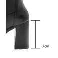 thumbnail image 2 of Botin Para Mujer Greenlove® Tacon Ancho Alto Color Negro negro 25, 2 of 8