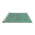 thumbnail image 2 of Ahgly Company Machine Washable Indoor Rectangle Abstract Turquoise Blue Modern Area Rugs, 8' x 10', 2 of 4
