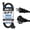 Black, variant on Iron Forge Cable 2 Prong Outdoor Extension Cord 6 ft with 2 Outlets - 16/2 SJTW, 13 Amp 6ft Green Extension Cord with Multiple Outlets - 16 Gauge Heavy Duty for Outside