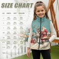 thumbnail image 6 of Xixirimido Christmas Santa Reindeer Sleigh Pattern Kids Zip-up Vest for Girls Boys Sleeveless Fleece Vest with Pockets Stand Collar Jacket Kids Fall Winter Outwear for 11-12, 6 of 6