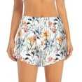 thumbnail image 2 of Goofa Lilies Flowers Printed Women 2 in 1 Running Shorts,Quick Dry Athletic Workout Shorts,High Waisted Athletic Shorts with Liner Pockets-XX-Large, 2 of 9