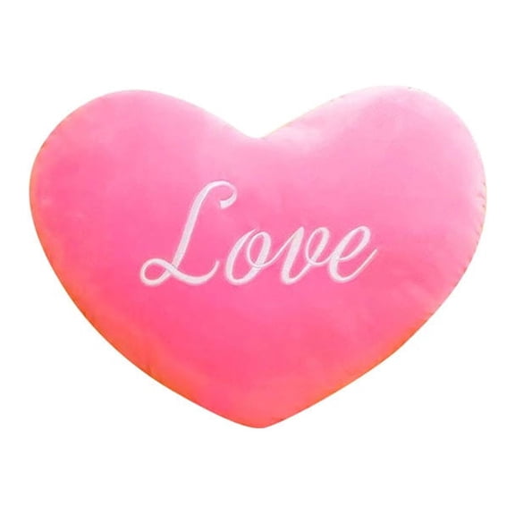 Fwttom Heart Pillow - Throw Decorative Pillows for Women Small Anniversary Birthday Valentines Day Decorations