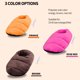 thumbnail image 3 of Yuarrent Calentador de pies de invierno Calentador eléctrico USB Zapatos calientes Zapatilla de pies para interior Oficina de viajes en casa Suministros térmicos naranja amarillo, 3 of 6