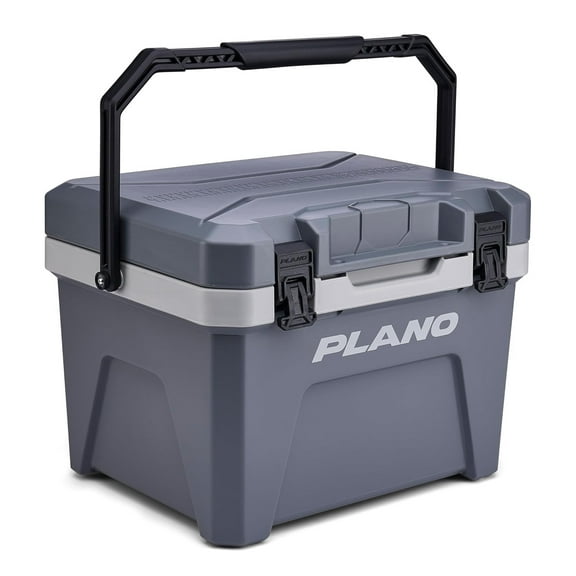 Plano Frost 21 Quart Heavy Duty Cooler w/ Built In Bottle Opener and Dry Basket, Storm Gray