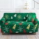 thumbnail image 4 of Funda elástica navideña para sofá de 2-3 plazas | Estampado de Papá Noel en poliéster rojo y blanco | Protector de muebles lavable a máquina | Decoración festiva para sala de estar, 4 of 7