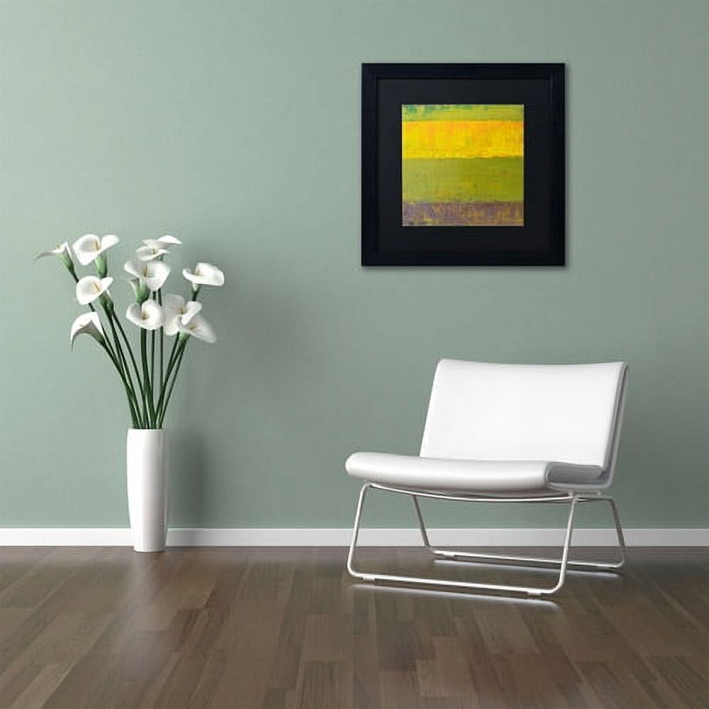 Trademark Fine Art "Highway Series Sunrise" Canvas Art by Michelle Calkins, Black Matte, Black Frame