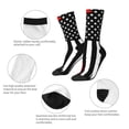 thumbnail image 4 of Fotbe Firefighters USA Flag Calcetas Largas con Estampado para Hombre y Mujer – Calcetas de Compresión Transpirables y Elásticas, Viajar y Uso Diario Talla 5-11, 4 of 6
