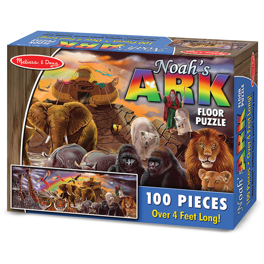 Melissa Doug Noah S Ark Jumbo Jigsaw Floor Puzzle 100 Pcs Over