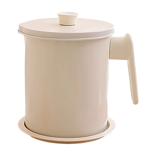 Sokhug Filtre à Graisse de Cuisine 1,4l Pot de Friteuse Multifonctionnel et Récipient à Graisse avec Passoire