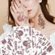 thumbnail image 5 of Kit de tatuaje temporal XMASIR, pegatinas impermeables con henna, 5 of 6