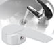 thumbnail image 5 of Núcleo de válvula compatible con 40 mm, elegante manija de grifo de baño de aleación de zinc para lavabo de tocador, 5 of 8