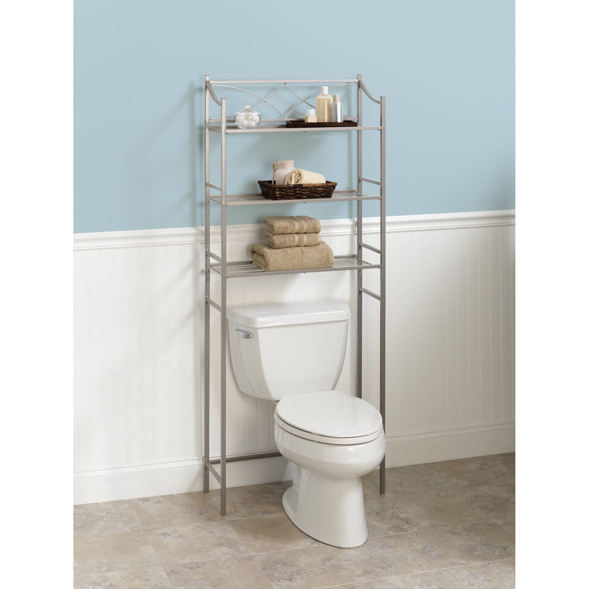 Zenith Home Cross Style Bathroom Spacesaver White Walmart