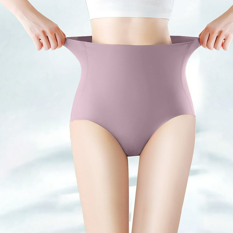 HUPOM Thinx Period Underwear For Women Girls Underwear High Waist  Activewear Tie Maternity Waist Purple M 