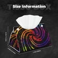 thumbnail image 4 of Kdxio A Bright Abstract Print Tissue Box Cover,Modern PU Leather Rectangular Tissue Box Holder for Bathroom Living Room Bedroom Office Desk Car Home, 4 of 6