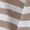 Khaki, variant on Women Home Casual Striped Pattern Round Neck Short Sleeved Pullover Color Block T Shirt Top