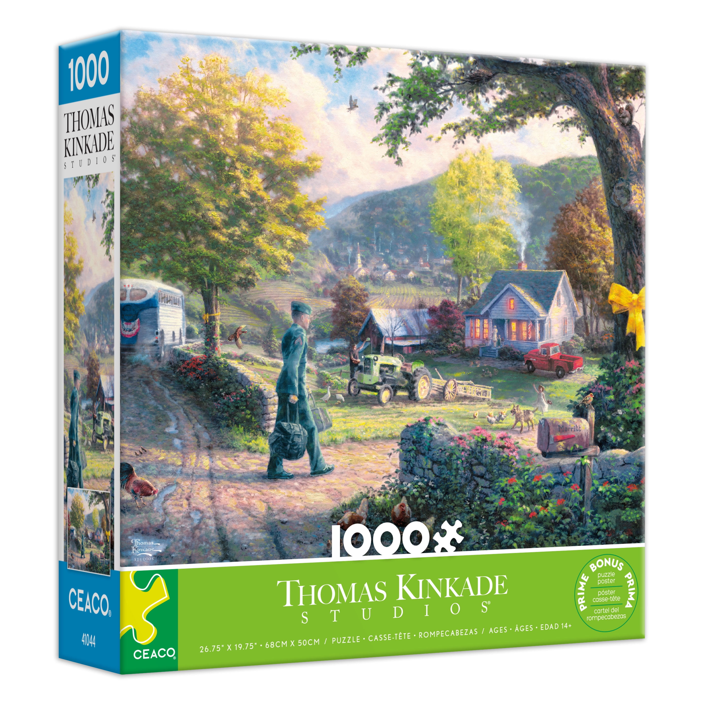 Ceaco Thomas Kinkade Homecoming Hero 1000-Piece Interlocking Jigsaw Puzzle for Adults Ages 14+