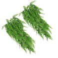thumbnail image 3 of 10 piezas de plantas colgantes artificiales de plástico, helechos persas, plantas verdes falsas para interiores y exteriores, paredes, bodas, patios, porches, decoración, 3 of 14