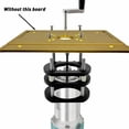 thumbnail image 2 of Zootealy Aluminum Alloy Router Lifter Base with Stainless Steel Support Rods - Crank Handle Adjustment, Stable Clamping System for Woodworking Router Table - Black, 2 of 6
