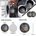 thumbnail image 4 of Jeiento Wolf Car Seat Covers Accessories Full Set of 17 Pcs, Universal Vehicle Front Rear Seat Covers Car Floor Mats Starry Sky Steering Wheel Cover Seat Belt Shoulder Pad Armrest Cover, 4 of 7