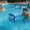 Blue, variant on PVC Air Cube, Portable Inflatable Scene Accent for Indoor Celebration, Reusable Blow Up Number Cube for Group Activity Decor
