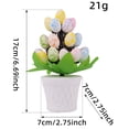 thumbnail image 1 of IumwxzEaster Egg Potted Tree Colorful Mini Tabletop Foam Decor Spring Ornaments Lightweight Party Centerpiece Window Shelf Display 1 Piece, 1 of 1