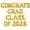 Gold, variant on Letter Balloons - CONGRATS GRAD CLASS OF 2028 16" Inch Alphabet Letters Foil Mylar Balloon Graduation Party Banner (White)