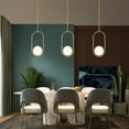 thumbnail image 4 of SEEU Modern Gold Globe Kitchen Island Pendant Lights, 4 of 7