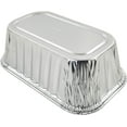 Pactogo Disposable 1 lb. Aluminum Foil Mini Loaf Pans with Clear Dome