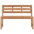 thumbnail image 2 of vidaXL Solid Teak Wood Patio Bench Garden Outdoor Wooden Chair Multi Sizes, 2 of 25