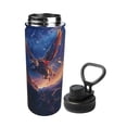 thumbnail image 2 of Lsque Starry Sky Flying Tiger Pattern Water Bottle,18oz Sports Insulated Kettle for Cycling Gym Basketball Outdoor, Suitable as a Present, 2 of 7