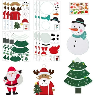 42 Sheets Christmas Party Favors Stickers, Make Your Own Christmas Gnome,  Reindeer, Christmas Tree and Snowman Face, Christmas Crafts Gifts Christmas  Holiday Activities Game Sticker for Kids