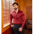 thumbnail image 2 of COOFANDY Mens Floral Rose Printed Long Sleeve Dress Shirts Prom Wedding Party Button Down Shirts, 2 of 6
