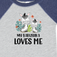 thumbnail image 4 of Inktastic Zebra My Babushka Loves Me Boys or Girls Baby Bodysuit, 4 of 5